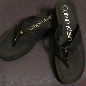 Black Calvin Klein sandals